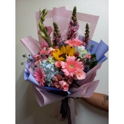Ramo mixto con girasol y gerberas | Florería Versalles