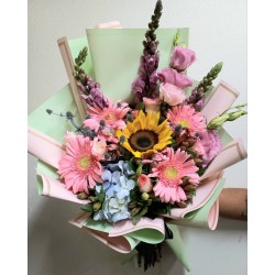 Ramo mixto con girasol y gerberas | Florería Versalles