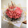 Ramo de 50 rosas con corona | Florería Versalles
