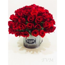 Arreglo redondo con 100 rosas rojas | Florería Versalles