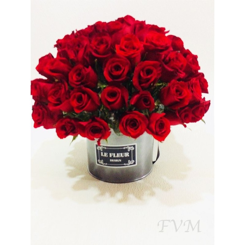 Arreglo redondo con 100 rosas rojas | Florería Versalles
