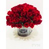 Arreglo redondo con 100 rosas rojas | Florería Versalles