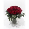 Florero con 24 rosas rojas | Regalo elegante y romántico