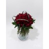 Florero con 24 rosas rojas | Regalo elegante y romántico