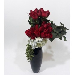 Arreglo elegante con 24 rosas rojas | Florería Versalles