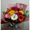 Ramo de gerberas de colores y tulipanes fucsia | Florería Versalles México