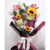 Ramo campestre con girasoles y chocolates | Florería Versalles