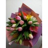 Ramo de tulipanes y gerberas de colores | Florería Versalles CDMX
